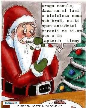 info fost cuminte asa mosu imi aduca daruri!!!